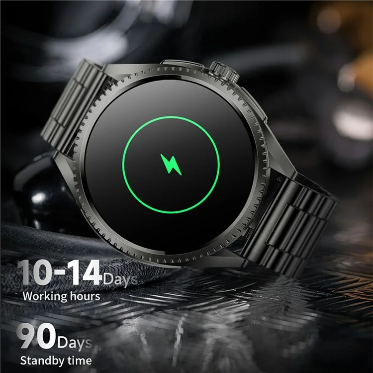 Orologio intelligente CF52 Bluetooth Call Fitness Tracker Monitor di salute Smartwatch, cinturino in acciaio - Argento