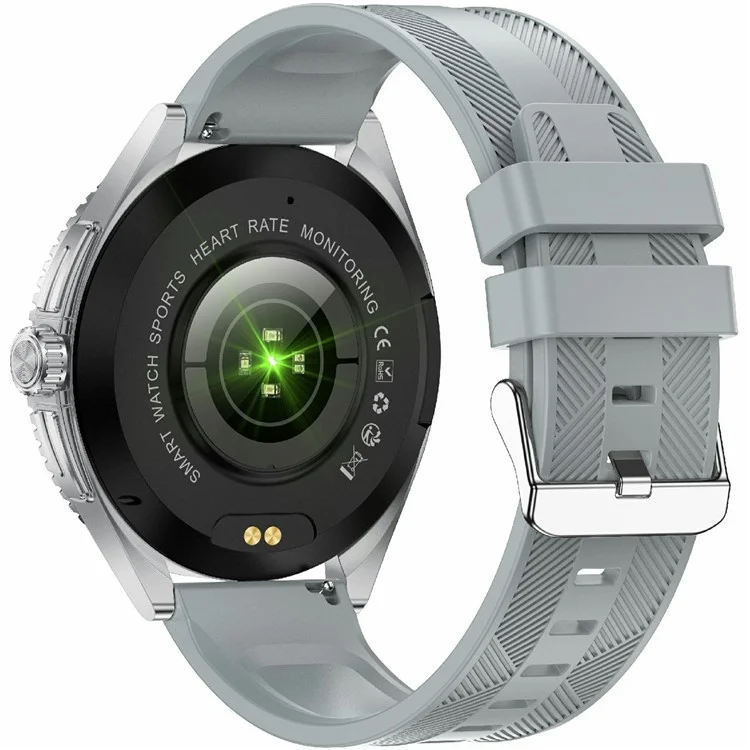 CF52 Smart Watch Bluetooth-compatible Call Fitness Tracker Health Monitor Smartwatch, Silicone Strap - Grey