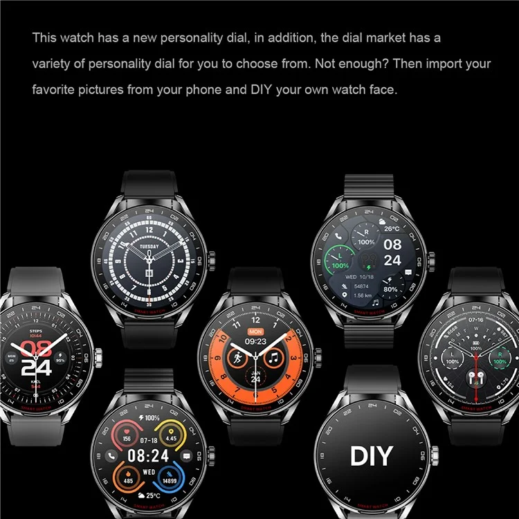 D9 Silicone Strap Smart Watch with Earbuds Bluetooth-compatible 5.3 Heart Rate Monitor NFC Touch Screen Fitness Tracker - Silver