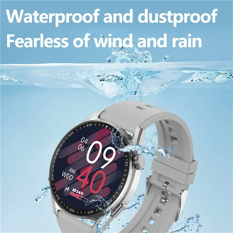 HX04Pro 1.43 Inch Smart Watch Bluetooth-compatible Call Health Monitoring Waterproof Wrist Watch - Black