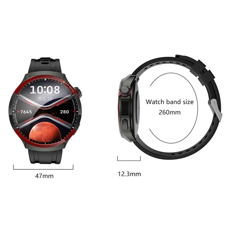 Orologio da polso intelligente Bluetooth da 1,5 pollici HX16 per il monitoraggio della salute e il fitness