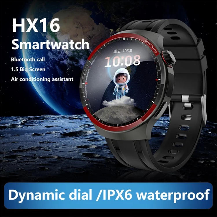 Orologio da polso intelligente Bluetooth da 1,5 pollici HX16 per il monitoraggio della salute e il fitness