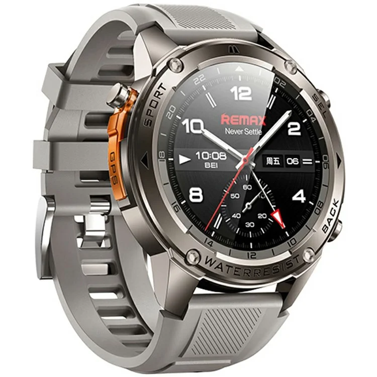 REMAX WATCH 18 Smartes GPS-Outdoor-Sportpositionierungsarmband Fitness-Tracker mit Herzfrequenz-Monitor / 50 m wasserdicht - Silber