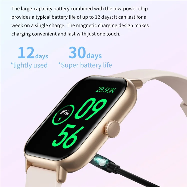 Montre connectée intelligente ZW62 de 2,01 pouces avec appel Bluetooth, suivi du rythme cardiaque, étanche IP67 et usage sportif - Noir