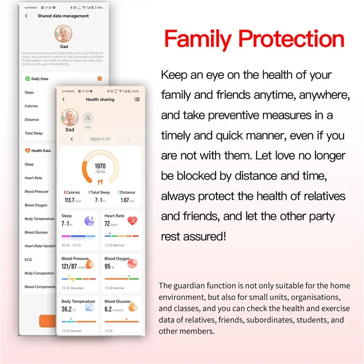 F60 1.55 Inch Round Screen Heart Rate Blood Oxygen Monitor SOS Alarm Sports Smart Watch with Silicone Strap - Grey