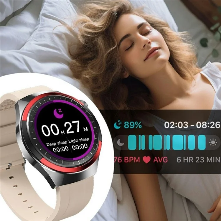 WEKOME WH-06 Smartwatch, Zinklegierung, IP67 wasserdicht, Bluetooth, HD-Display, Gesundheitsüberwachung, Fitness-Tracker - Silber