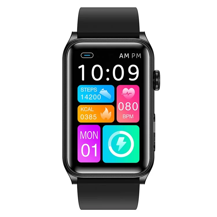 G50 1.57 Inch Smart Bracelet Fitness Tracker Bluetooth-compatible Calling Heart Rate Monitor Wristband - Black