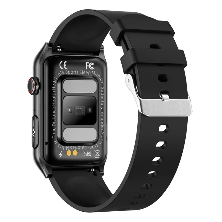 GE50 1.57 Inch Sports Wristband ECG Heart Rate Monitor Bluetooth-compatible Calling Smart Bracelet - Black