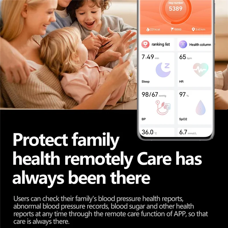 TK65 1.43 Inch ECG Blood Pressure Monitor Bluetooth-compatible Call Smart Watch Support NFC Access Control - Blue