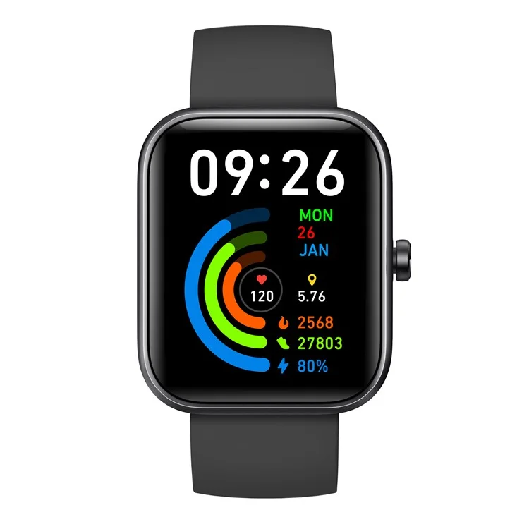 IDW25 1.83 Inch Smart Watch Bluetooth-compatible Calling Multi Sport Modes for Fitness Tracking  /  Health Monitoring - Black