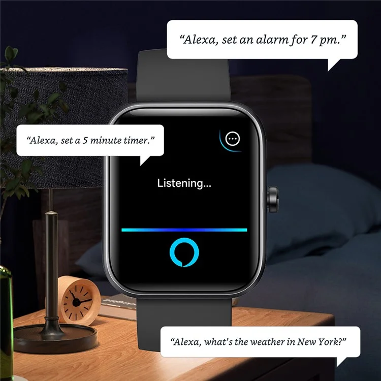 IDW25 1.83 Inch Smart Watch Bluetooth-compatible Calling Multi Sport Modes for Fitness Tracking  /  Health Monitoring - Black