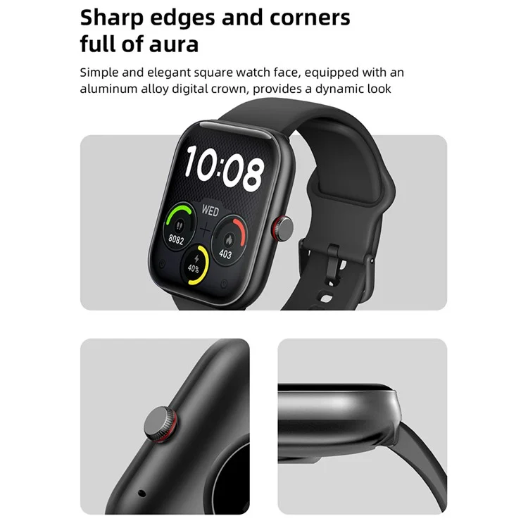 IDW20 1.91 Inch Smartwatch Bluetooth-compatible Calling Watch with Multi-Sport Modes  /  IP68 Waterproof  /  Alexa Voice Control - Blue