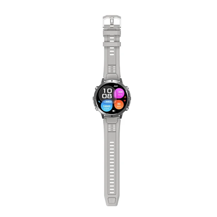 X3 Smart Watch Bluetooth-compatible Calling Heart Rate Blood Pressure Blood Oxygen Monitoring HD Large Screen Sport Watch - Silver