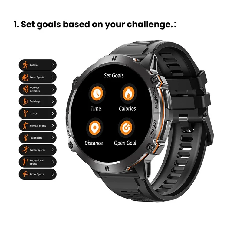 X3 Smart Watch Bluetooth-compatible Calling Heart Rate Blood Pressure Blood Oxygen Monitoring HD Large Screen Sport Watch - Silver