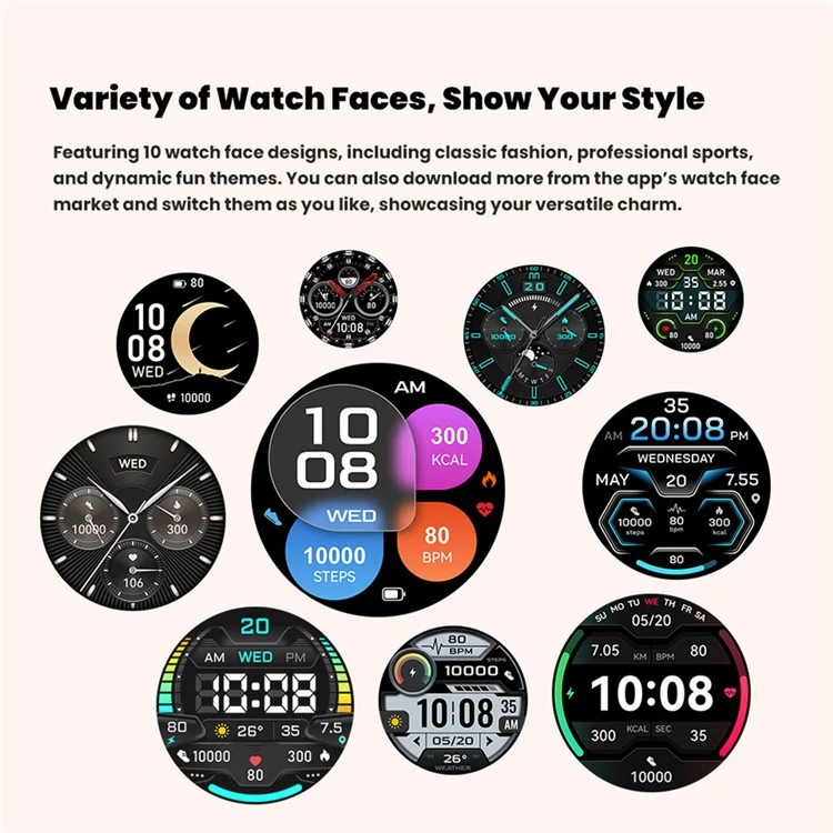 X3 Smart Watch Bluetooth-compatible Calling Heart Rate Blood Pressure Blood Oxygen Monitoring HD Large Screen Sport Watch - Silver