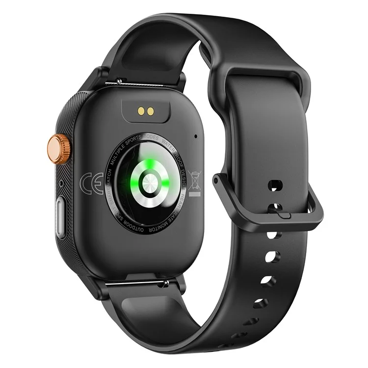 C30 Multifunction Smart Watch 1.95 Inch Large Screen 1ATM Waterproof Pedometer for Men Women Fitness Tracker - Black