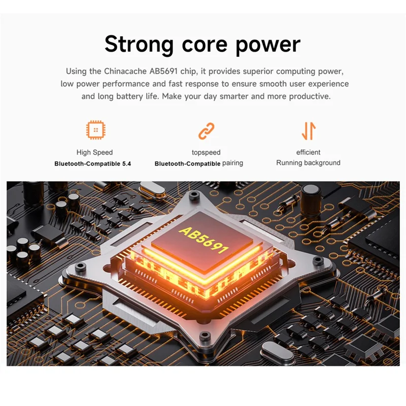 HD300 Smart Watch Bluetooth-compatible Call Wireless Charging Heart Rate Blood Pressure SpO2 3ATM Waterproof Watch with Dual Strap - Black