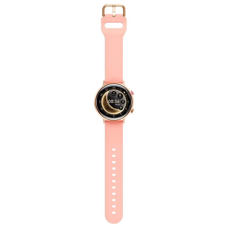 W2 Smart Watch for Women 1.32 Inch AMOLED Screen Health Tracking 5 ATM Waterproof Fitness Tracker - Pink