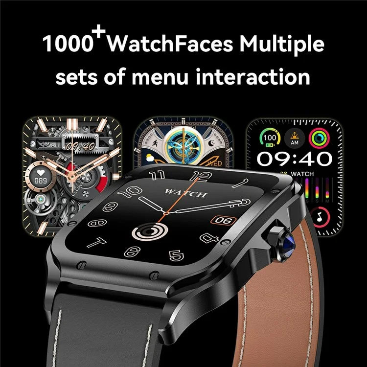 Acquisto all'ingrosso MA16 Smartwatch con schermo AMOLED da 1,78 pollici, GPS, impermeabile IP68 per sport - Nero