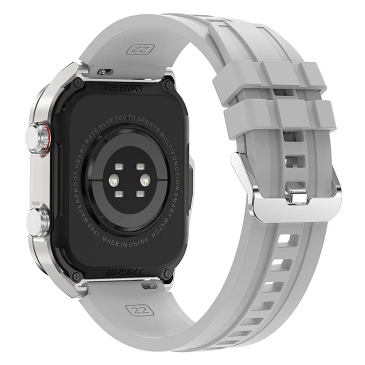 Bulk Purchasing MA18 2.05 Inch Health Monitor Smart Watch Bluetooth-compatible Calling Fitness Tracker - Silver