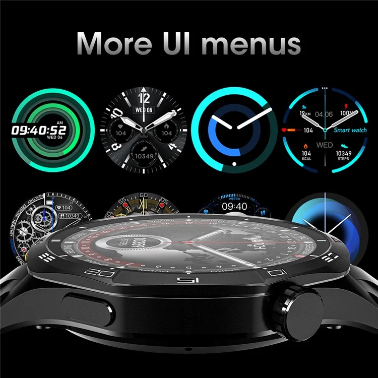 Compra al por mayor GT5Max Smartwatch de 1,43 pulgadas con Monitor de Salud y Rastreador de Fitness con más de 500 Estilos de Reloj - Negro