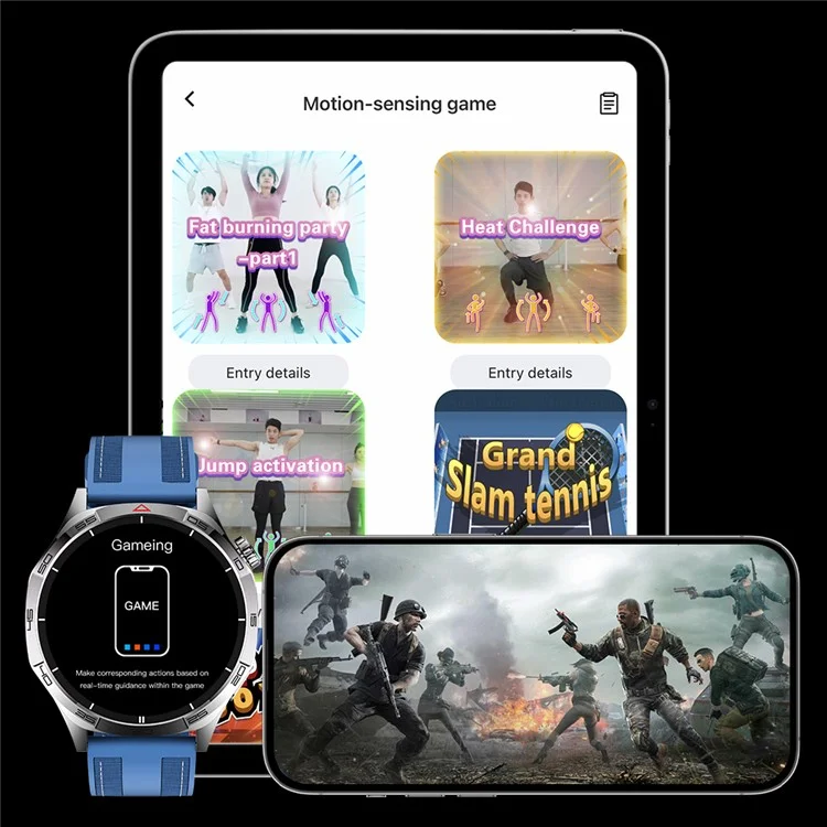 Compra al por mayor GT5Max Smartwatch de 1,43 pulgadas con Monitor de Salud y Rastreador de Fitness con más de 500 Estilos de Reloj - Negro