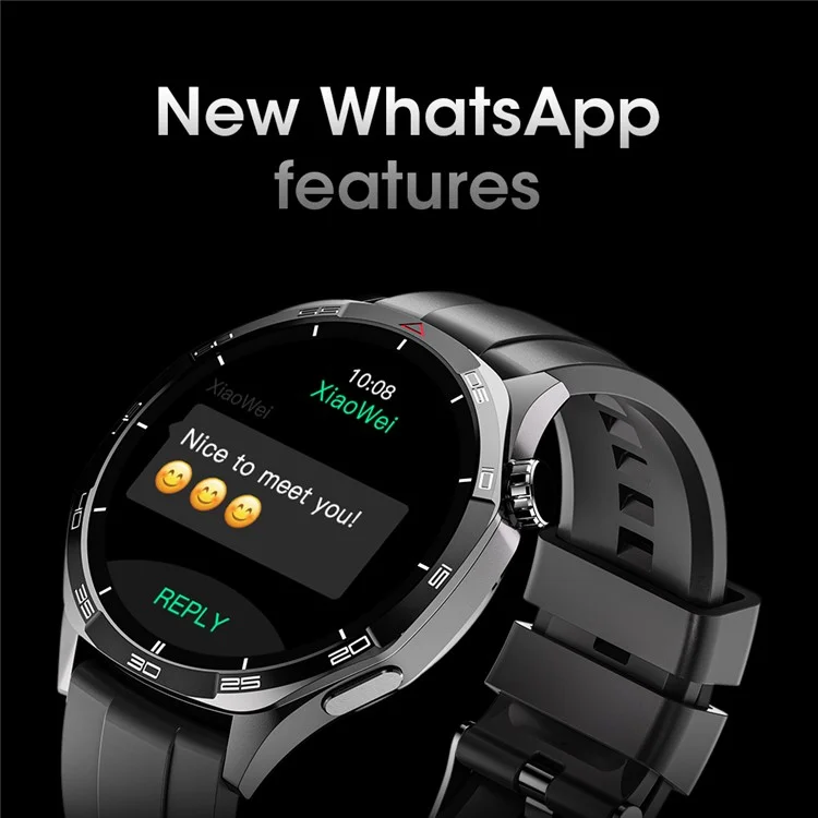 Compra al por mayor GT5Max Smartwatch de 1,43 pulgadas con Monitor de Salud y Rastreador de Fitness con más de 500 Estilos de Reloj - Negro