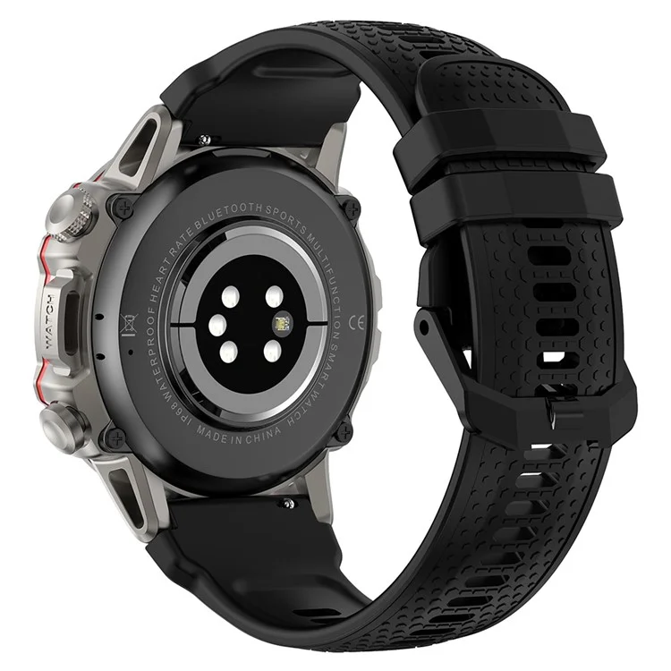 Compra em Bulk RUN8 Smartwatch de 1,55 Polegadas com Monitor de Saúde, Chamadas via Bluetooth, GPS e Rastreamento Esportivo - Preto