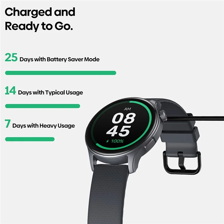 ZEBLAZE Btalk 3 GPS Smartwatch 1,43 Zoll AMOLED-Bildschirm Outdoor-Sporttracker Gesundheitsmonitor - Schwarz