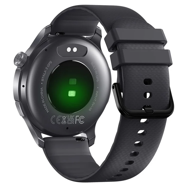 ZEBLAZE Btalk 3 GPS Smartwatch 1,43 Zoll AMOLED-Bildschirm Outdoor-Sporttracker Gesundheitsmonitor - Schwarz