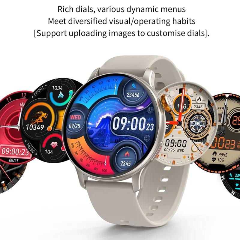 CY26 Waterproof Smart Watch 1.43 Inch AMOLED Screen Bluetooth-compatible Call NFC Sports Tracker for Android iOS - Black