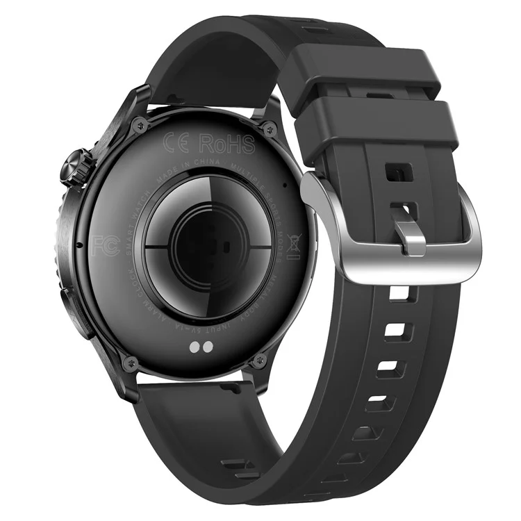 MT900 ECG Smart Watch 1.56 AMOLED Display Alipay Bluetooth-Compatible Calling Health Monitor Sport Watch - Black