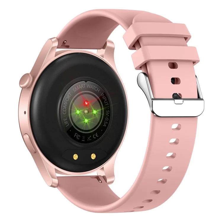 KC88 1.43 Inch AMOLED Screen Smart Watch Bluetooth-compatible Calling Heart Rate Blood Pressure Monitor - Pink
