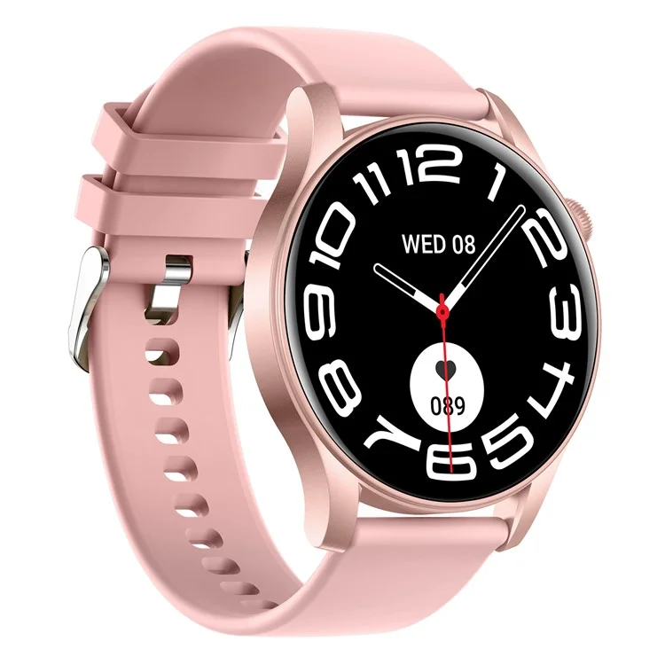 KC88 1.43 Inch AMOLED Screen Smart Watch Bluetooth-compatible Calling Heart Rate Blood Pressure Monitor - Pink