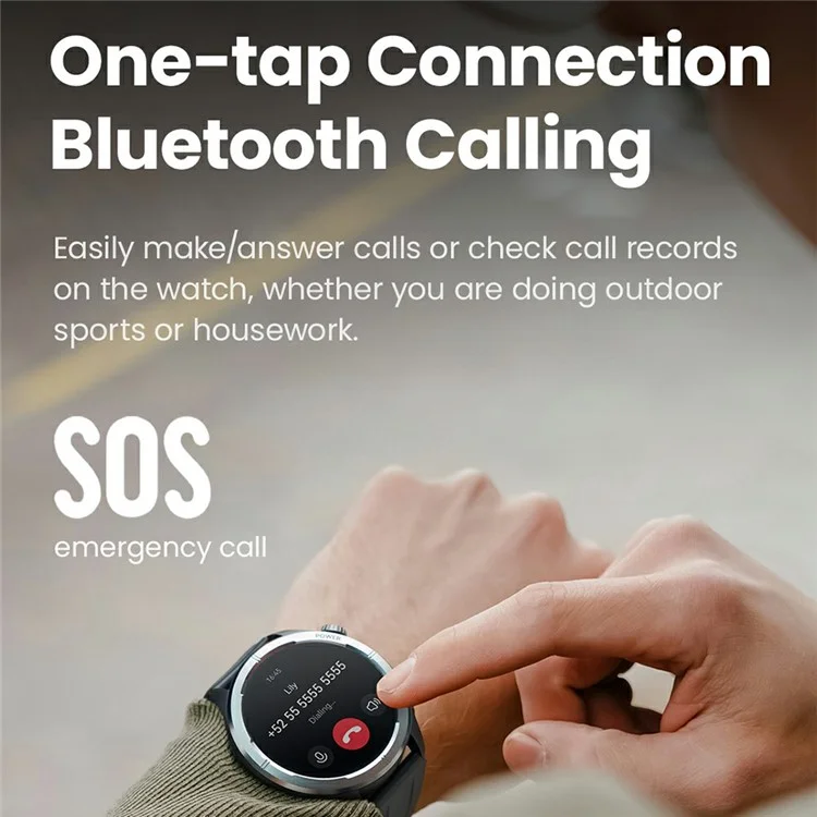 Reloj Inteligente HAYLOU Solar Neo LS21 de 1,53 Pulgadas con Múltiples Modos Deportivos, Monitoreo de Salud y Llamadas Bluetooth - Negro