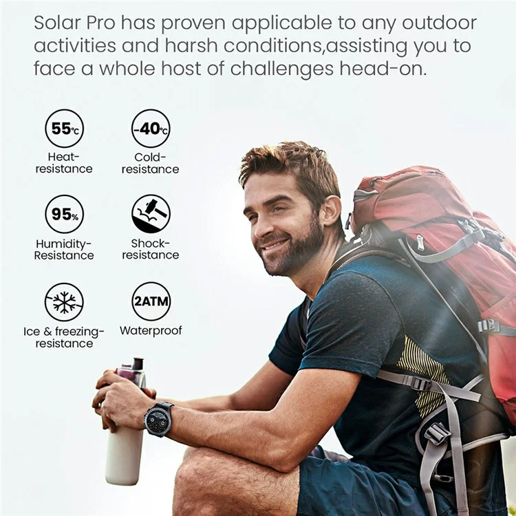 Reloj Inteligente HAYLOU Solar Pro LS18 de 1,43 Pulgadas con Pantalla AMOLED, Llamadas Bluetooth, Monitor de Salud y Deportes - Negro