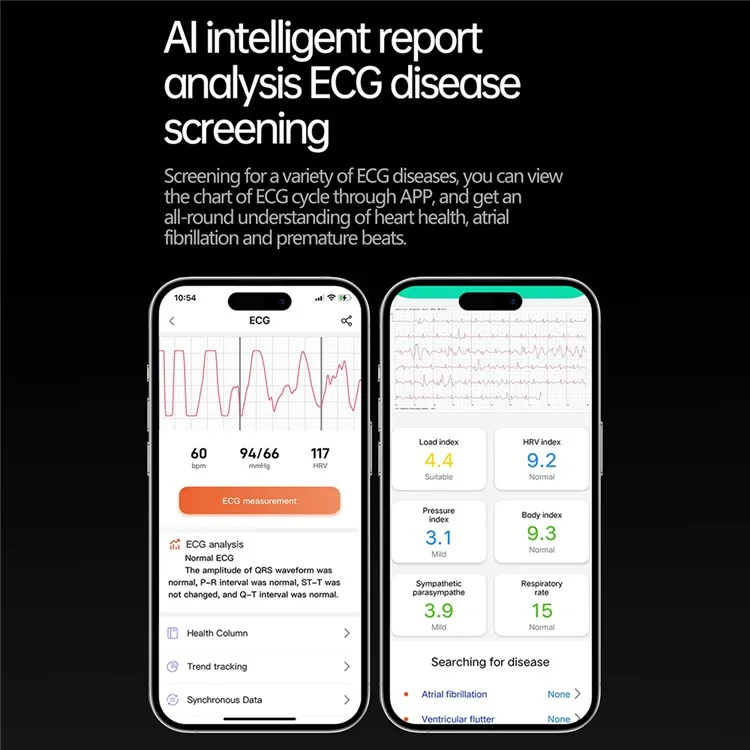 Reloj Inteligente TK66 con Monitor de Presión Arterial y ECG, Llamadas Bluetooth y Alerta SOS de Emergencia - Azul