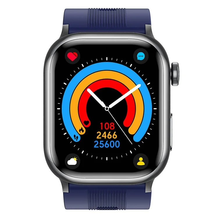 Reloj Inteligente TK66 con Monitor de Presión Arterial y ECG, Llamadas Bluetooth y Alerta SOS de Emergencia - Azul