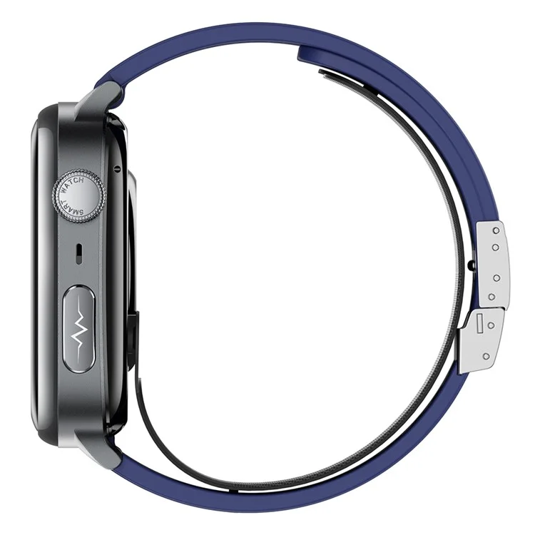 Reloj Inteligente TK66 con Monitor de Presión Arterial y ECG, Llamadas Bluetooth y Alerta SOS de Emergencia - Azul