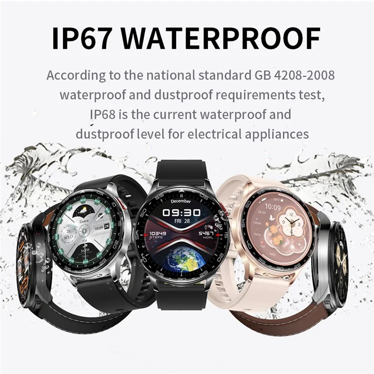 T97 2-in-1 Smartwatch mit kabellosen Kopfhörern Bluetooth-kompatibel Anrufe Gesundheitsüberwachung Sportwasserdichte Uhr - Gold