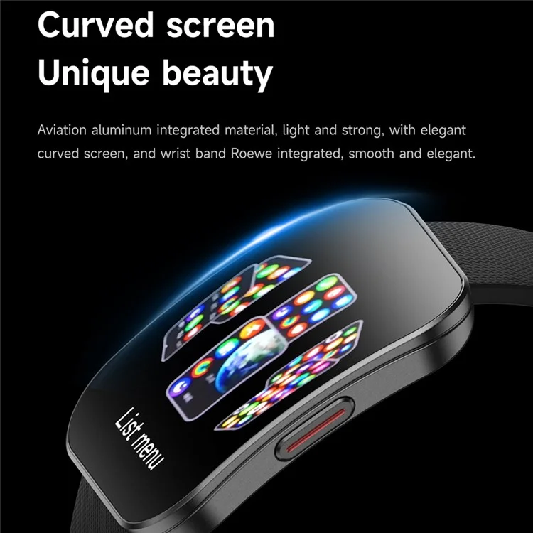 U17 1.85 Inch AMOLED Curved Screen Smart Watch Bluetooth-compatible Calling Fitness Tracker - Pink