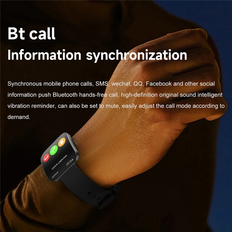 U17 1.85 Inch AMOLED Curved Screen Smart Watch Bluetooth-compatible Calling Fitness Tracker - Pink