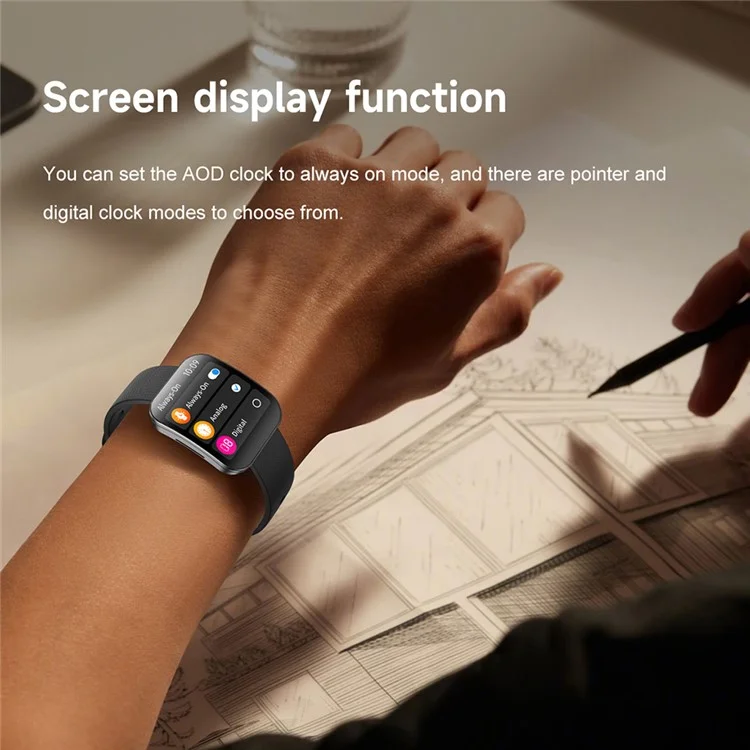 U17 1.85 Inch AMOLED Curved Screen Smart Watch Bluetooth-compatible Calling Fitness Tracker - Pink