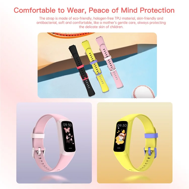 Montre Connectée Wish 3 pour Enfants avec Système de Récompenses, Contrôle Parental via Application, Suivi d'Exercices - Rose