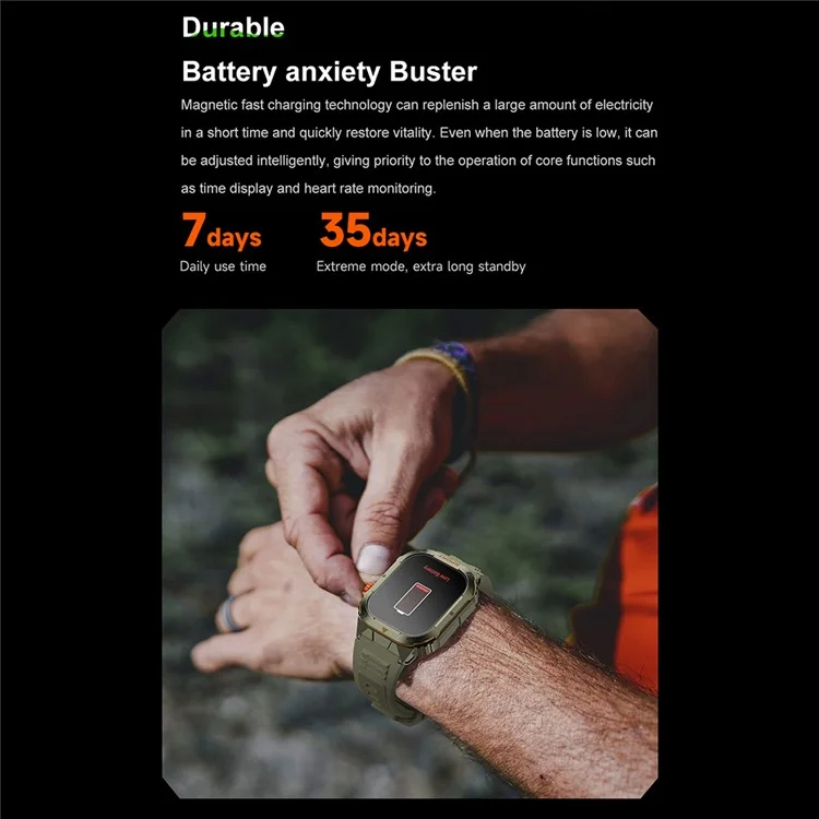 D16 Smart Watch Multifunctional Bluetooth-Compatible Calling Waterproof Pedometer Fitness Tracker for Men - Black