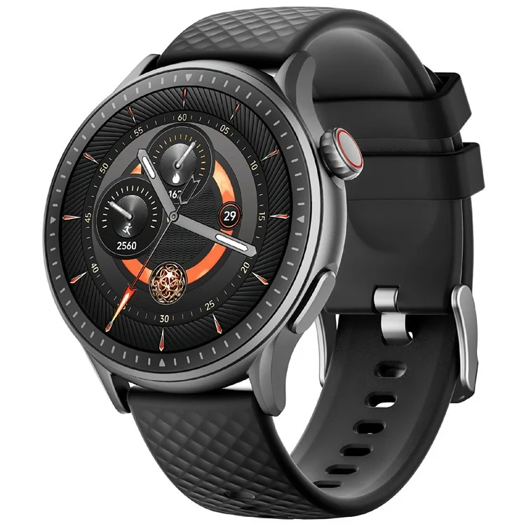 GTR3 1.43 Inch AMOLED Screen Smart Watch Bluetooth-Compatible Calling Fitness Tracker Health Monitor - Black