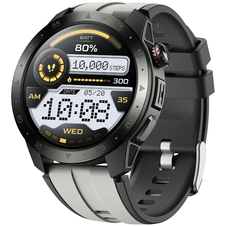 GTX2 1.43 Inch AMOLED Screen Smart Watch Multi Sport Modes Bluetooth-Compatible Calling Health Monitor - Dark Grey