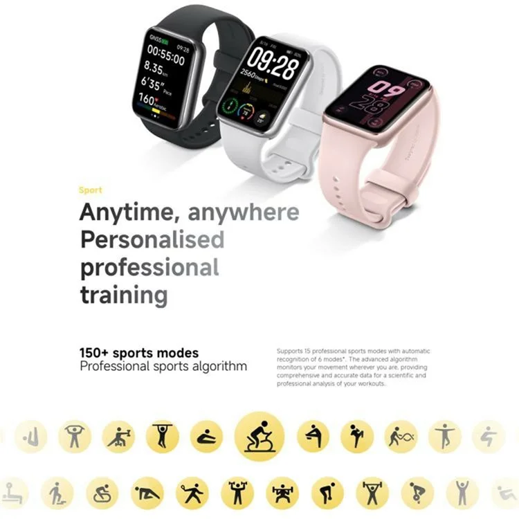 XIAOMI M2401B1 Smart Band 9 Pro 1,74 Zoll AMOLED Display Fitness Tracker Herzfrequenzmonitor Uhr mit TPU Armband - Rosa+Gold