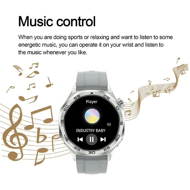 AK83 TPU Strap Smart Watch Bluetooth-Compatible Call Heart Rate Blood Pressure Monitor Sports Watch - Black