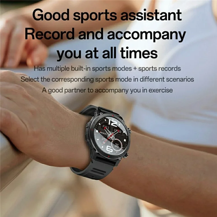 YESIDO IO31 AMOLED Smartwatch Fitness-Tracker mit Herzfrequenzmessung IP68 wasserdicht